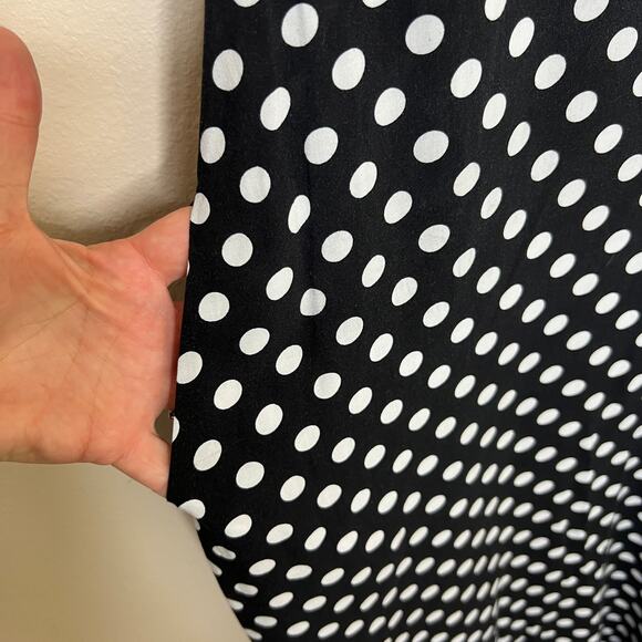 Zaful Black Polka Dot Maxi Slip Dress Small - Picture 6 of 11